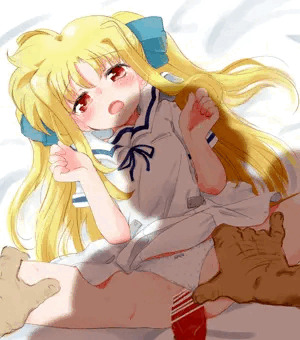 フェイトちゃんと着衣おせっせ