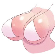 はみ出る乳輪白ビキニ爆乳