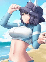 【ブルアカ】水着サキ