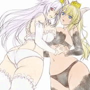 クッパ姫とキングテレサ姫　ラフ