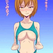 穴あき水着