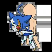 月光蒼猫立ちバック