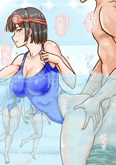 常識改変女学院・部活中の水泳部女子にプールの中で！！
