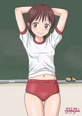 体操服が小さいのおぶらな子
