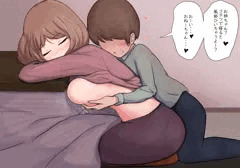 コタツで眠る姉に悪戯