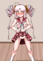 えっついなちゃん調教シリーズ・制服たくしあげ維持耐久責め