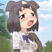 あ゛っつ゛い゛ぃ…