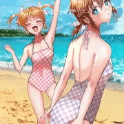 なのシュテお揃い水着
