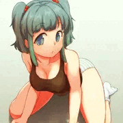 黒タンクトップにとり
