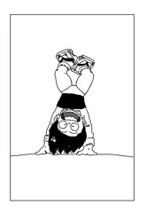 逆立ちチエちゃんパンチラ化