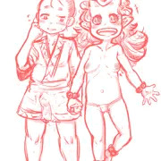 仲良し2人…と