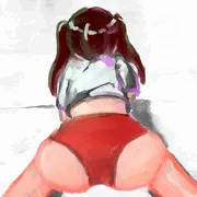 おしりを突き出す