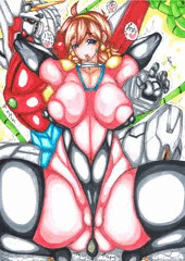 ライジングガンダムごと捕まるレインさん（種付け済み）