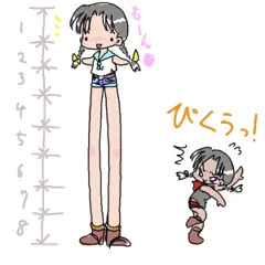 ８頭身の美少女