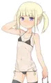 えっちな水着で水泳する子