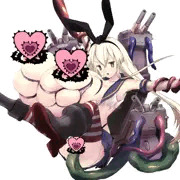 【艦隊これくしょん】「島風」触手超乳ニプルファック　【skeb納品】