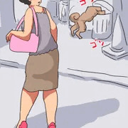 汚いゴミ捨て場で