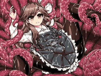 荒潮改二VS触手クリーチャー（16色エロゲ風）