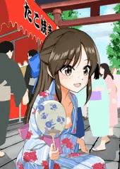 お祭り気分でオープンになっている橘さん