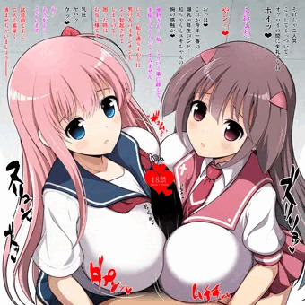 のどっち＆ユキちゃん☆着衣Wパイズリ