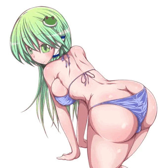 夏なので早苗水着