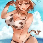 牛コス姿ライザ