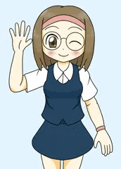 練習兼落書きなデコ眼鏡