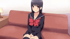 制服ニーソ