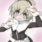 天使のダブルピースです…