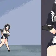 悪夢屋敷・無限牢獄　敵敗北エロシーン基本アニメーション16