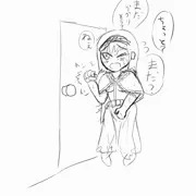 四日ぶりのお通じがきたのにトイレが使用中だったアリスちゃん