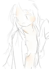 裸にシャツ