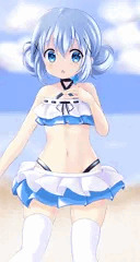ごちうさ　チノ　残暑見舞い