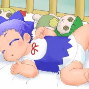 乳児チルノちゃん背景付き