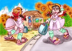 『ねね子、夏のお出かけ！ひまわりの咲く頃に！！』