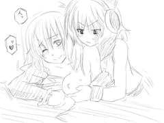 やることはやってるけど聖とのサイズ差に納得いかない様子の神子様