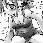 ふつうのスク水ドワ子