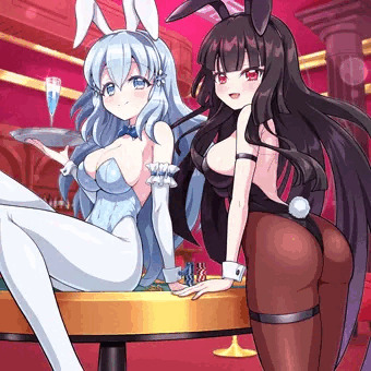 遊佐&アトレ(バニー服)