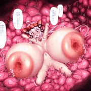 超乳乳首マンコにスカルファック→陰茎化乳首チンコ