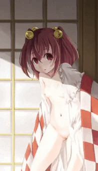 お題「上半身をはだけておっぱいが見えてる東方鈴奈庵の本居小鈴」