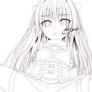 ヤミちゃんにしてもらう日　線画