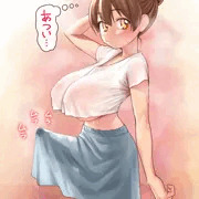 【ふたなり】おっぱいカーテンとスカートテント