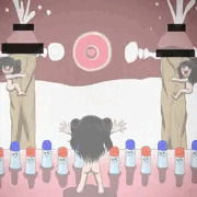 快楽！ペニスタワーと精液プール