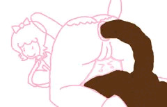 Ribbon Poops While Kirby Is Squished 💩