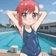 スクール水着硝子ちゃん