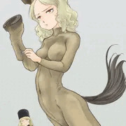 馬コスプレをしているうちのオリジナルキャラ