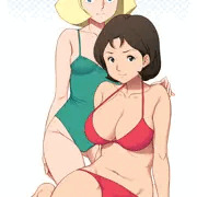 白馬の美女