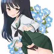 穴あき黒レースパンティ麻子