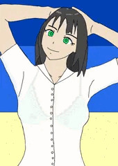 砂浜で