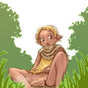 野生エルフの放尿